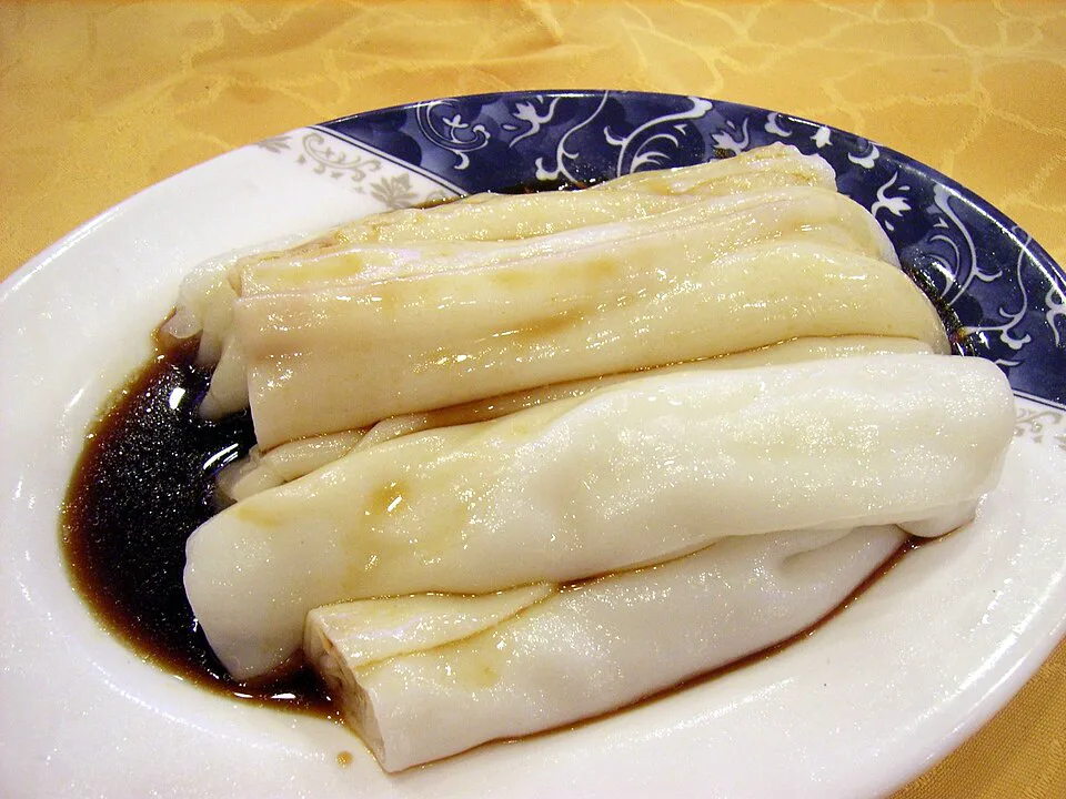 Plain Rice Noodle Rolls (Cheung Fun) with Mixed Sauces — signature food visual for Hop Yik Tai
