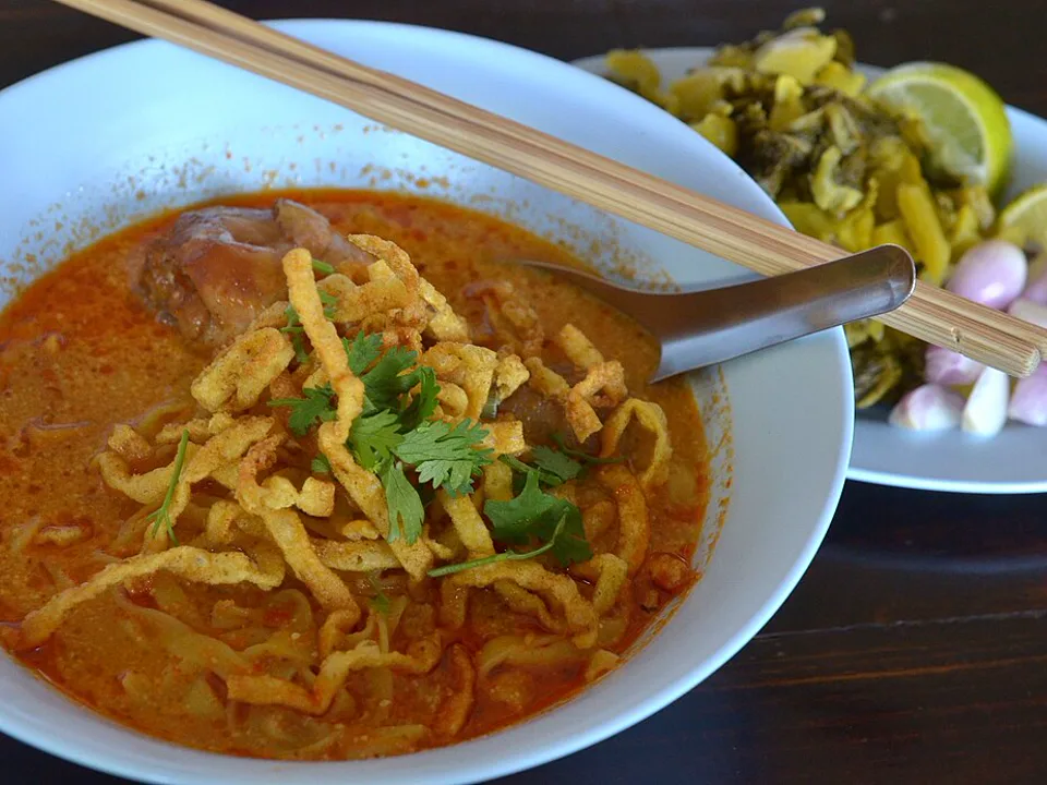Khao Soi Curried Chicken Noodles — signature food visual for Samsen (Sheung Wan)
