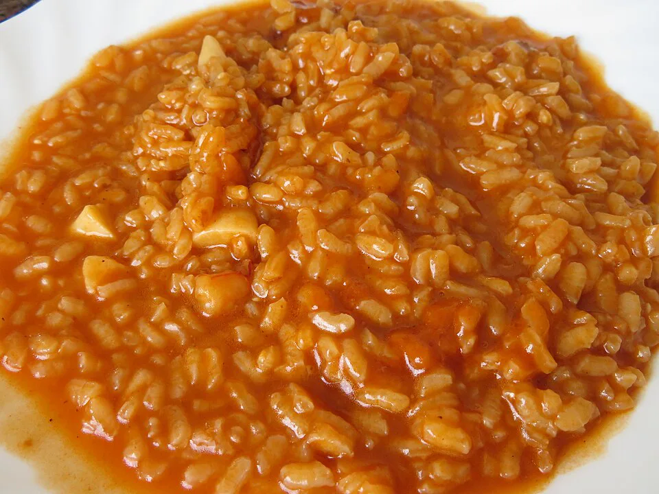 'Sin Lola' (Comforting Seafood Rice Caldoso) — signature food visual for Andō