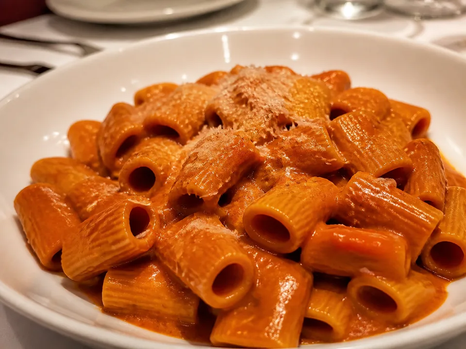 Spicy Rigatoni Vodka — signature food visual for Carbone Hong Kong