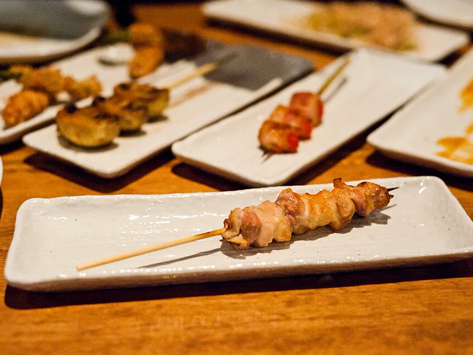 Yakitori omakase and rare chicken cuts — signature food visual for Toritama