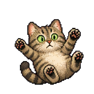 Neko Rogaru sliding cat